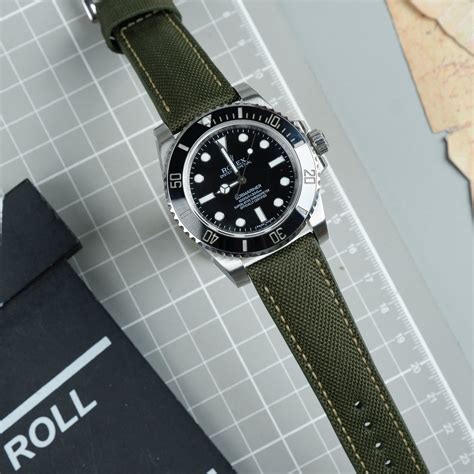 canvas band for rolex|rolex submariner 21mm strap.